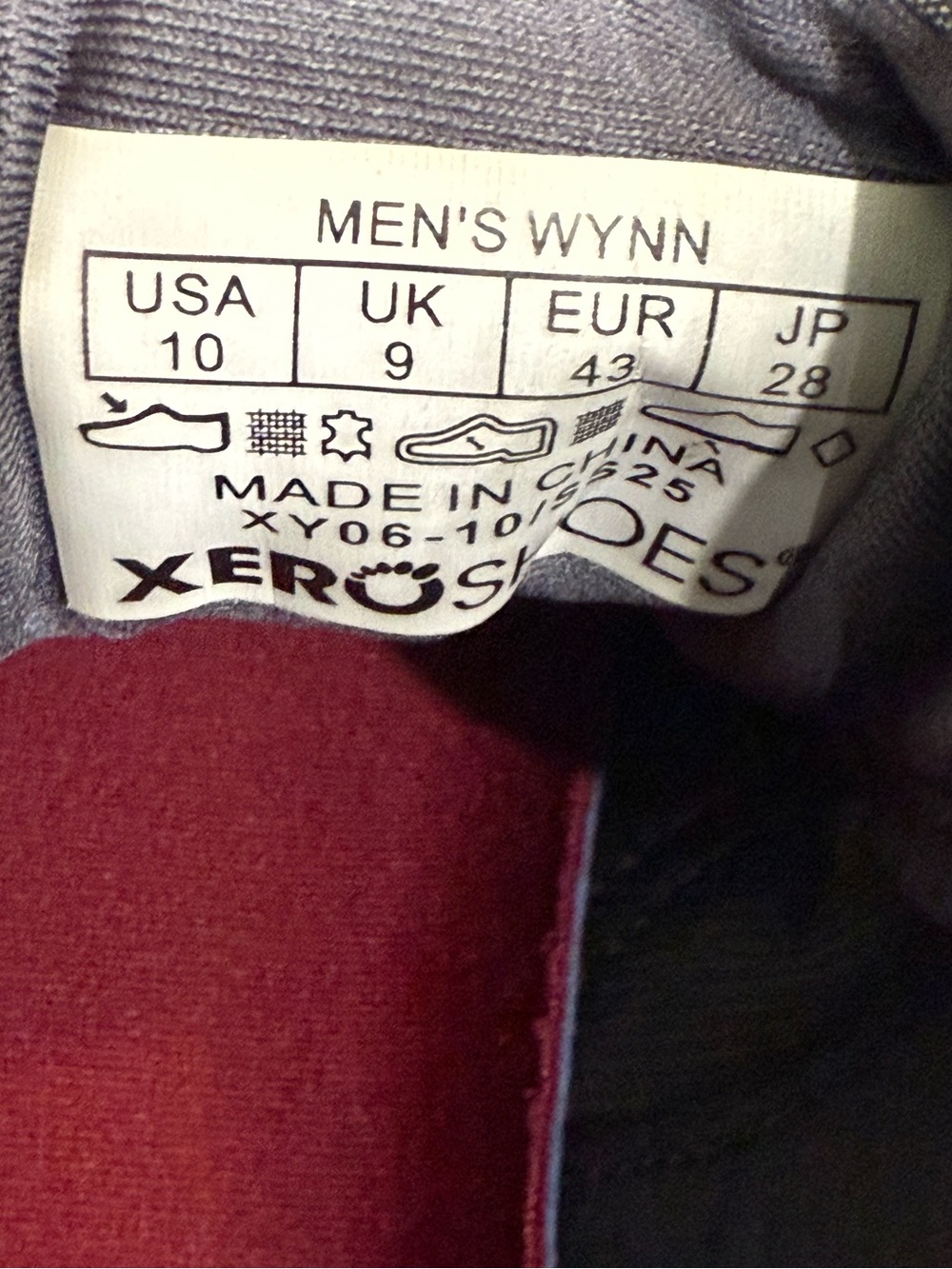 Men's Xero Shoes Wynn Grey size 10 - Picture 10 of 11